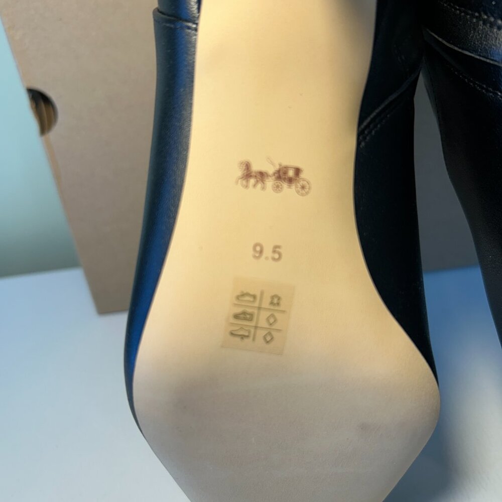 Coach Women's Leather Kitten Heel Bootie - Picture 13 of 15